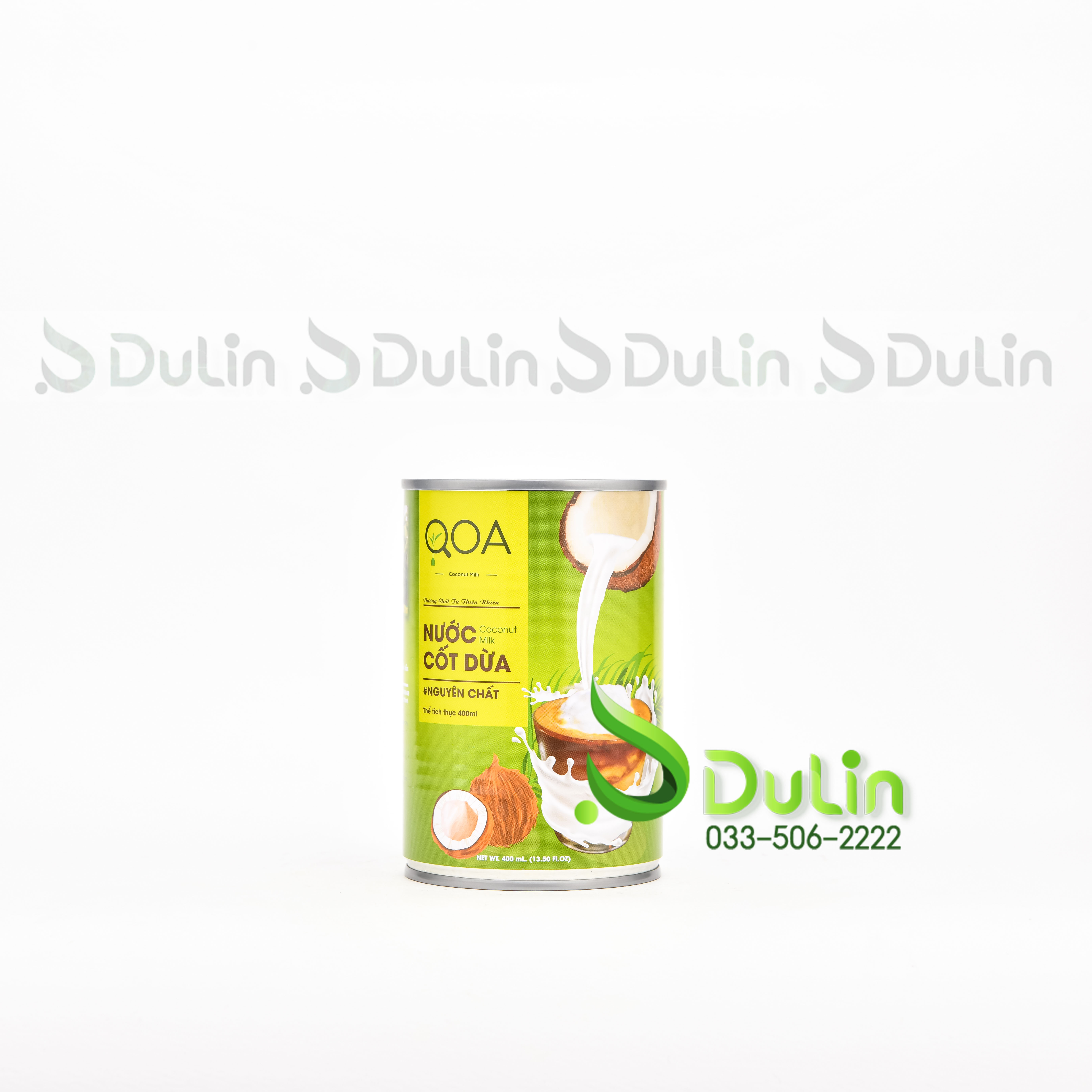 Cốt dừa Qoa 400ml 24 Lon/Thùng