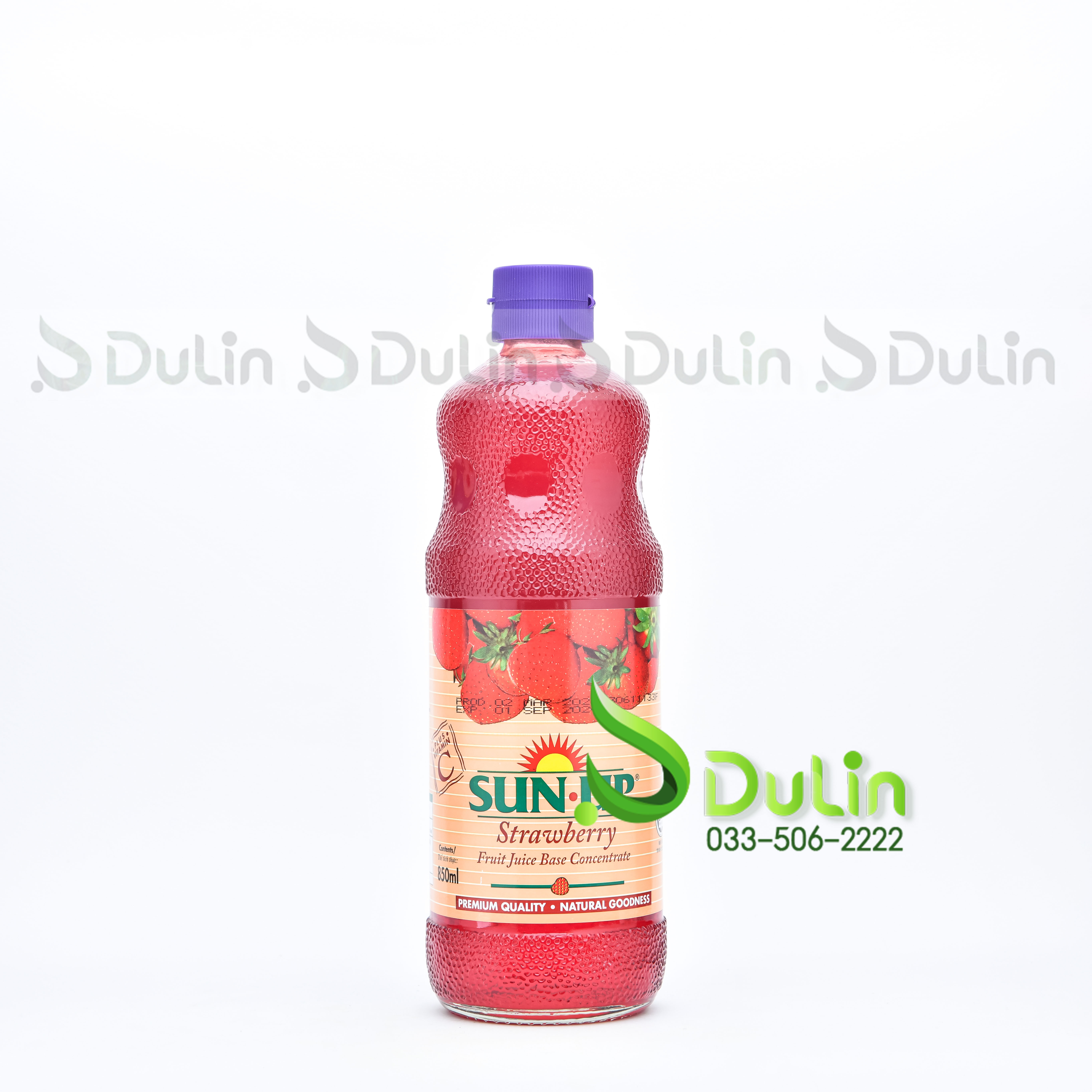 Siro SUN-UP Dâu 850ml 6 Chai/Thùng