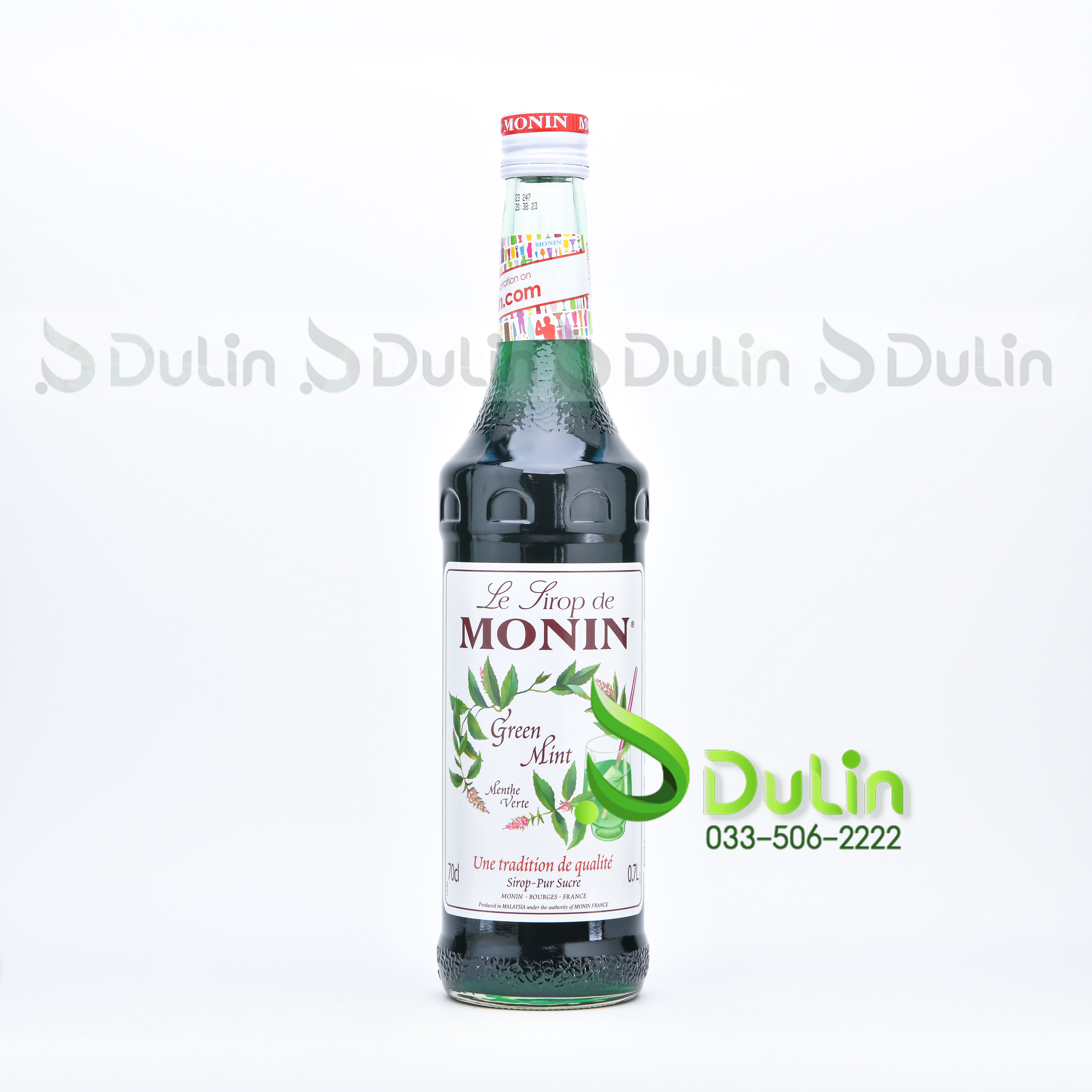 Siro MONIN Bạc Hà Trắng (Frosted mint) 700ml 6 Chai/Thùng