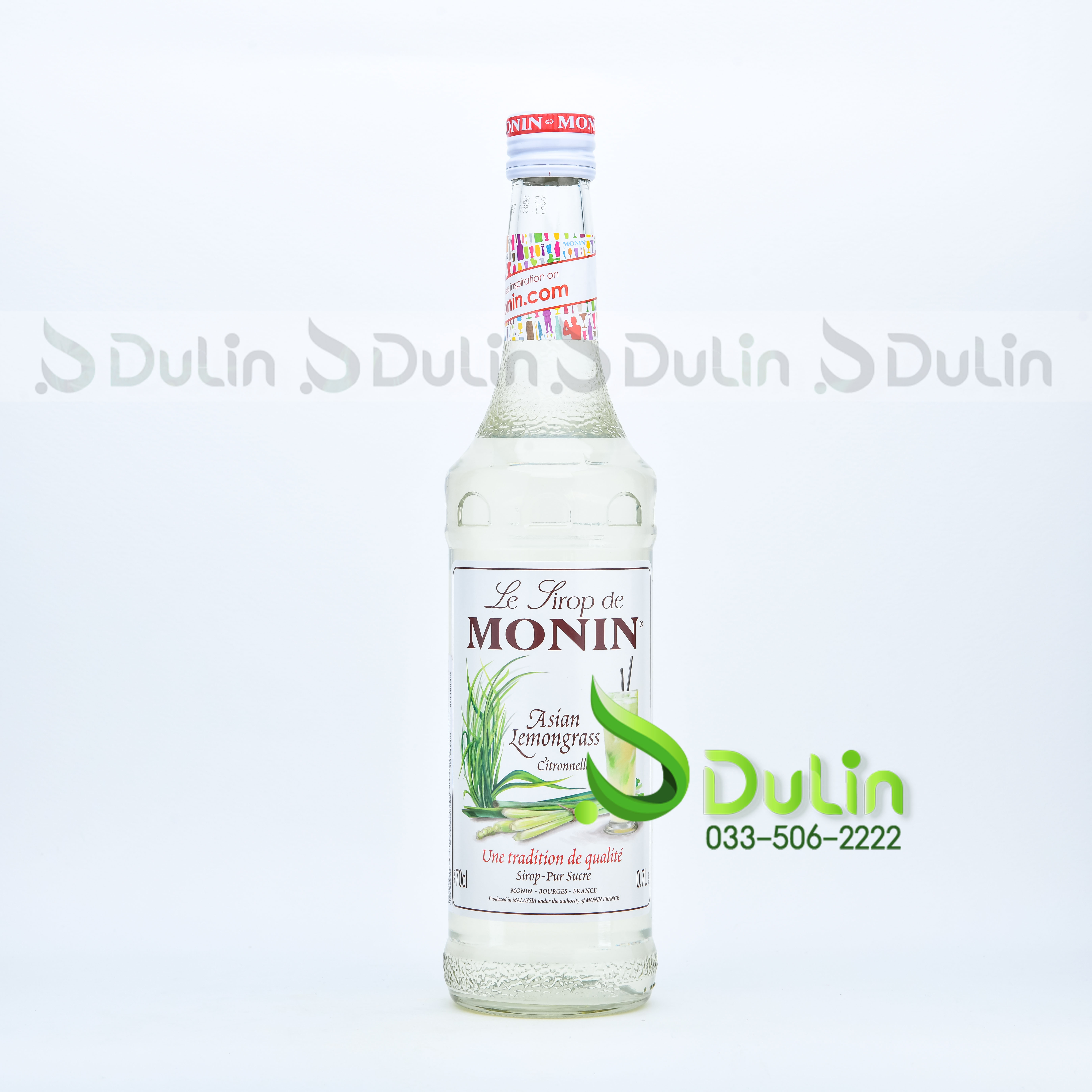 Siro MONIN Sả (Lemongrass) 700ml 6 Chai/Thùng