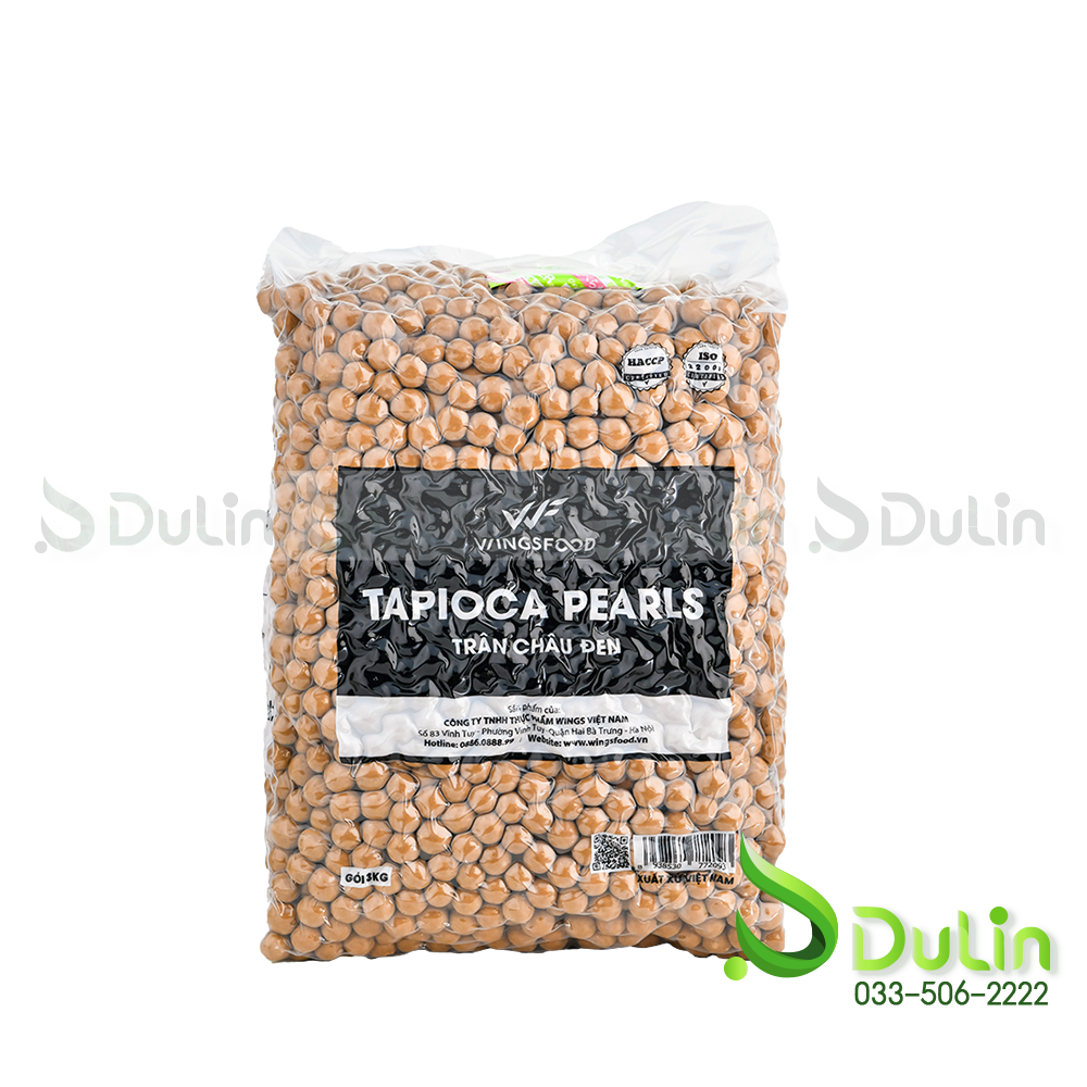 Trân châu WINGS đen Việt Nam 3Kg 6 Gói/Thùng